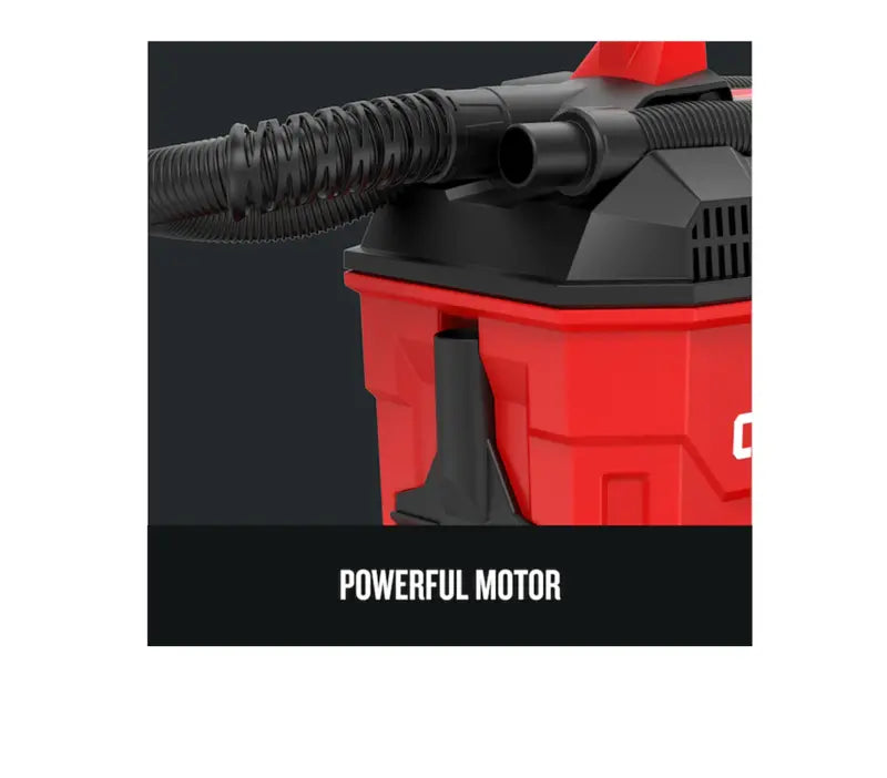 CRAFTSMAN V20 2-Gallon Cordless Wet/Dry Vacuum  HEPA Filtration, Portable Design, 20V Platform (Battery Sold Separately)