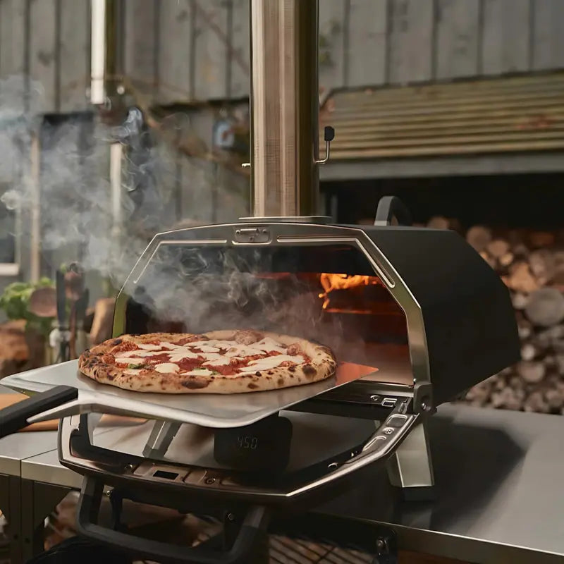 Ooni Karu 12 Portable Outdoor Pizza Oven – Wood & Gas Compatible, 12-Inch Capacity, 60-Second Baking