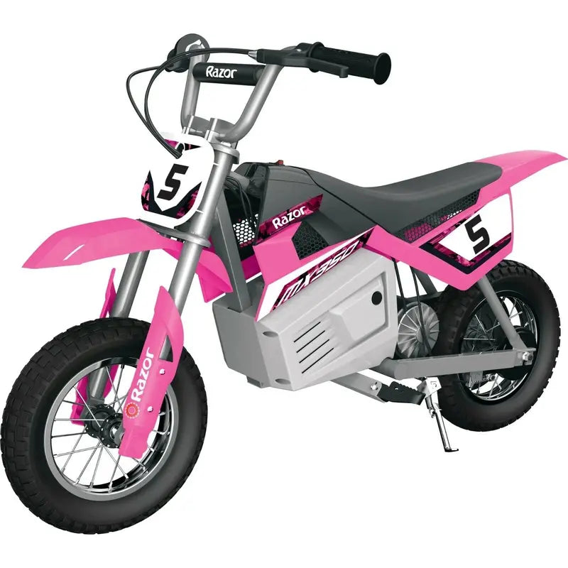 Razor MX350 Electric Dirt Bike – 13+ Years, Pink Youth Off-Road Motorcycle with 350W Motor