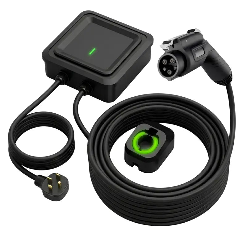 UL-Certified Level 2 EV Charger — 40A, 240V J1772, 25ft Weatherproof Cable (IP66)