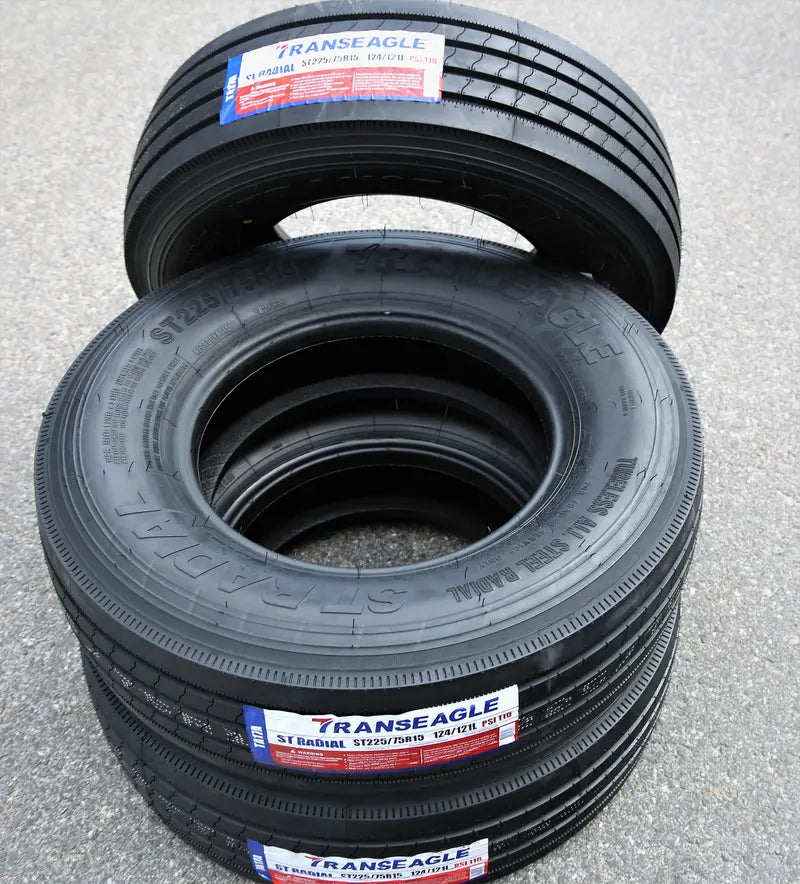 Transeagle All Steel STR Trailer Tire – ST225/75R15 124L LRG 14PLY