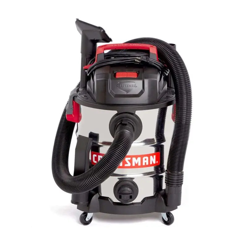 Craftsman Wet/Dry Vacuum 10 Gallon 120V 6HP Peak Stainless Steel