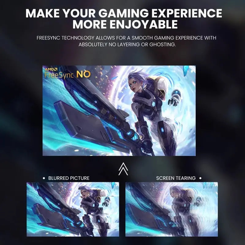 CRUA 24-Inch 180Hz Curved Gaming Monitor  FHD 1080p Frameless Display with AMD FreeSync, Low Motion Blur, HDMI & DisplayPort