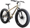 Unisex Fat-Tire Mountain Bike – 26″ Wheels, 4″ Knobby Tires, Shimano 7-Speed, Mechanical Disc Brakes