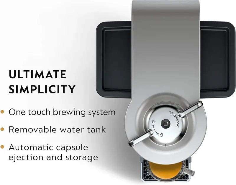 De onghi Nespresso Vertuo Coffee & Espresso System  Smart Capsule Recognition, Rich Crema, and Versatile Brew Sizes