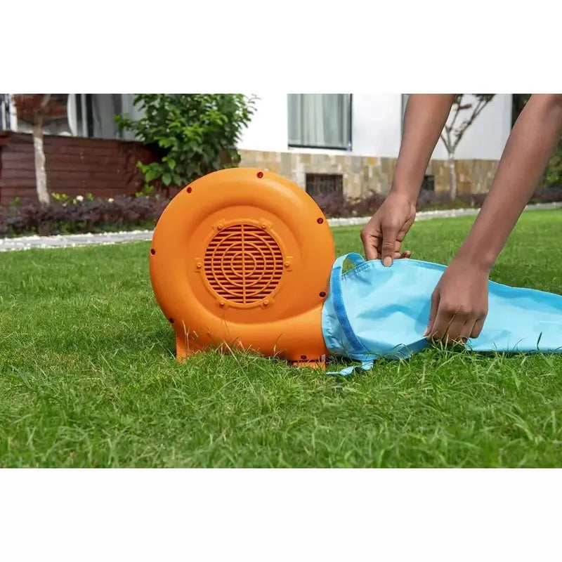 Up, In & Over Wonder Hoops 10-Foot Inflatable Bounce House with Integrated Basketball Hoop and Slide – Outdoor Play Center