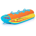 Three-Passenger Banana Towable Tube – EVA-Padded Seats for Boating and Water Sports