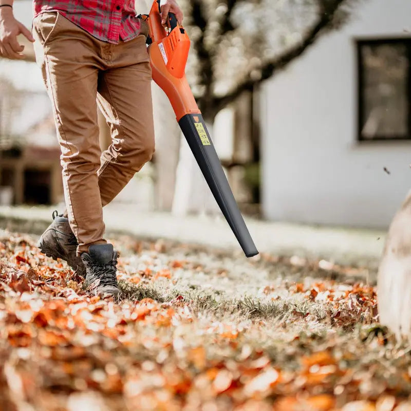 Cordless Rechargeable Leaf Blower  Lithium-Powered Sweeper with Charger