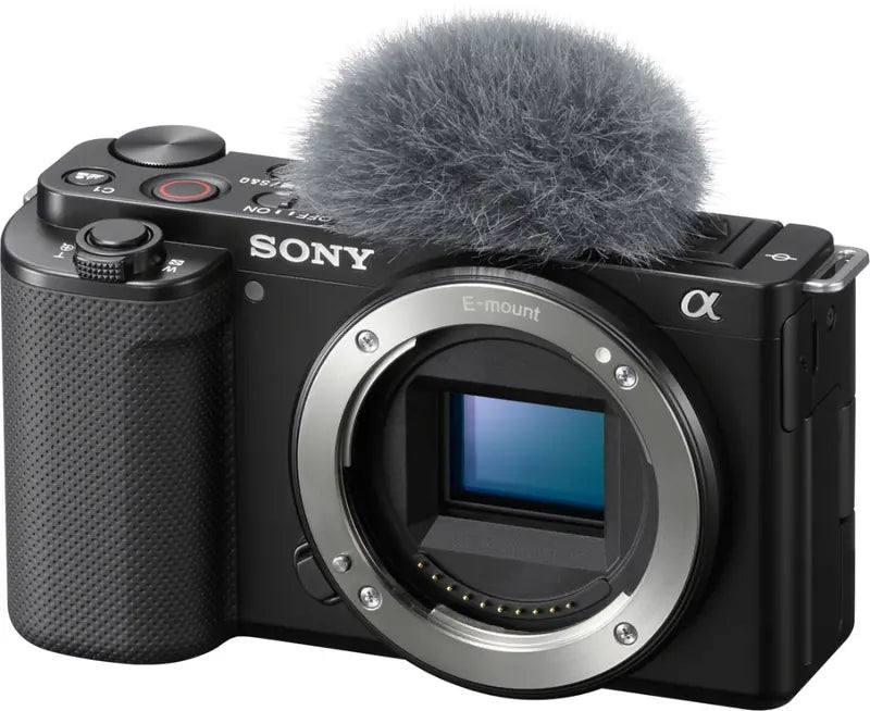 Sony Alpha ZV-E10 Mirrorless Vlog Camera, Body Only, Black