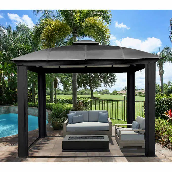 Paragon Siena Aluminum Gazebo – Modern Backyard Shade Structure