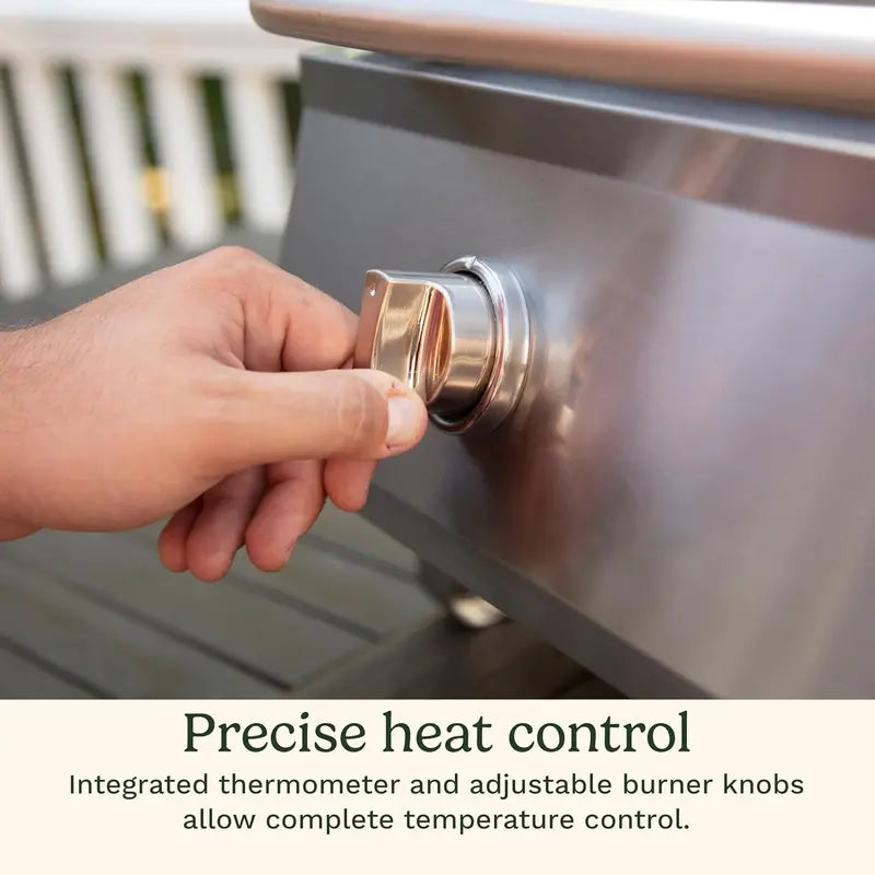 Cuisinart Chef  Style Portable Propane Grill  Stainless Steel Tabletop Gas Grill (20,000 BTU)