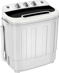 Compact Portable Twin-Tub Washer & Spin Dryer  13-lb Capacity, Lightweight Mini Washing Machine Ideal for Dorms, Apartments, RVs, and Small Households