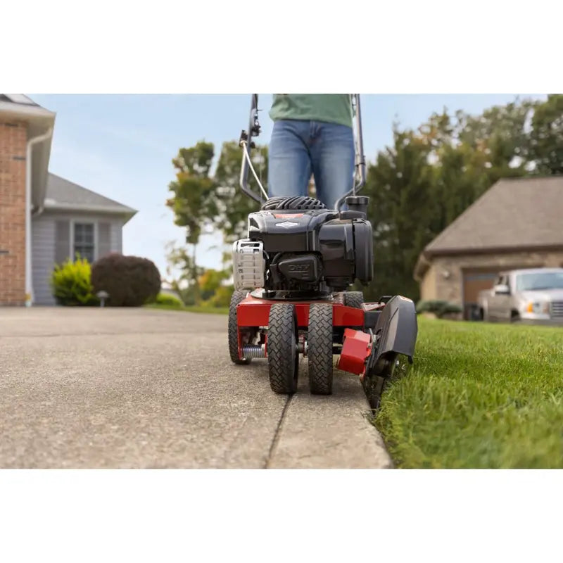 Troy-Bilt TBE550 Driveway Edger – 140cc Briggs & Stratton Engine, Triple-Edge 9-Inch Blade, 3-Position Bevel