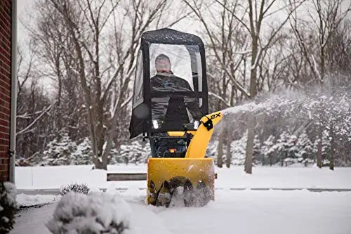 Universal Snow Thrower Cab – Deluxe A-Frame Design with Reflective Fabric & Storage Pouch
