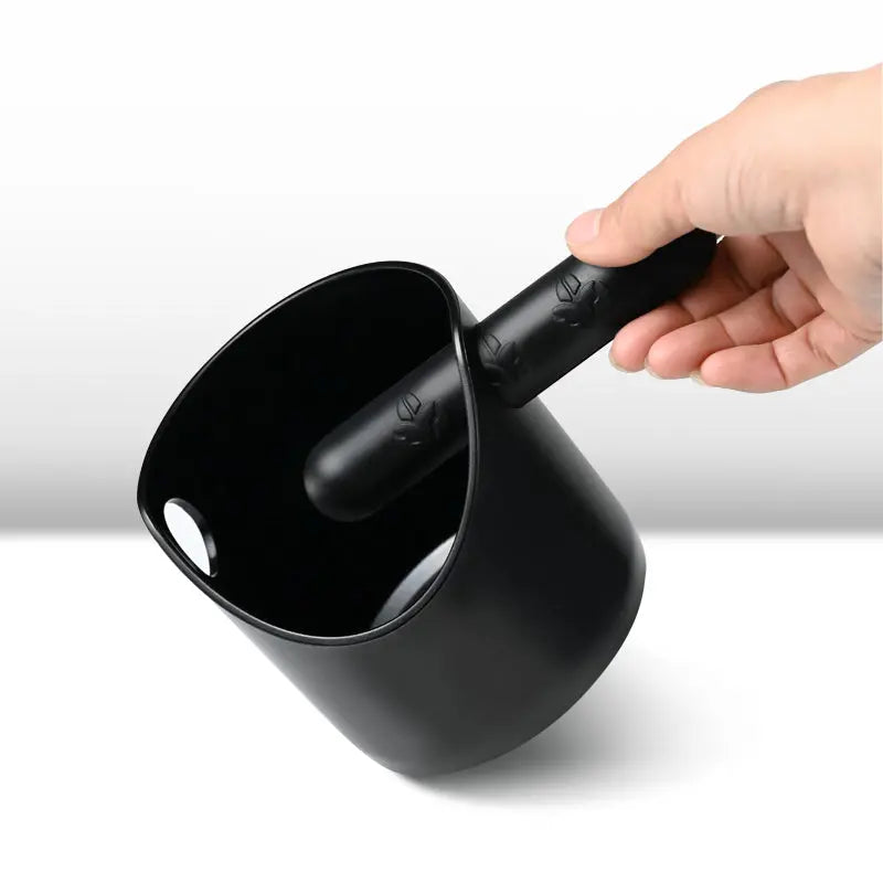 Compact Home Espresso Knock Box & Portafilter Stand for Machine-Based Brewing