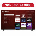 TCL 55″ 4-Series 4K UHD HDR Smart TV with Roku, Voice Control & 4 HDMI Inputs