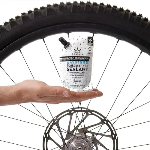 Peaty's Holeshot Biofibre Tubeless Tire Sealant – Fast Puncture Repair, 6mm, Biodegradable, 1L, MTB/Road/Gravel