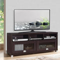Techni Mobili Durbin 58″ TV Stand, Espresso Finish, Fits TVs Up to 75″, Contemporary Design with Storage