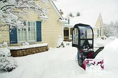 Universal Snow Thrower Cab – Deluxe A-Frame Design with Reflective Fabric & Storage Pouch