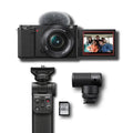 Sony Alpha ZV-E10 APS-C Mirrorless Vlog Camera Kit – Black with Interchangeable Lens