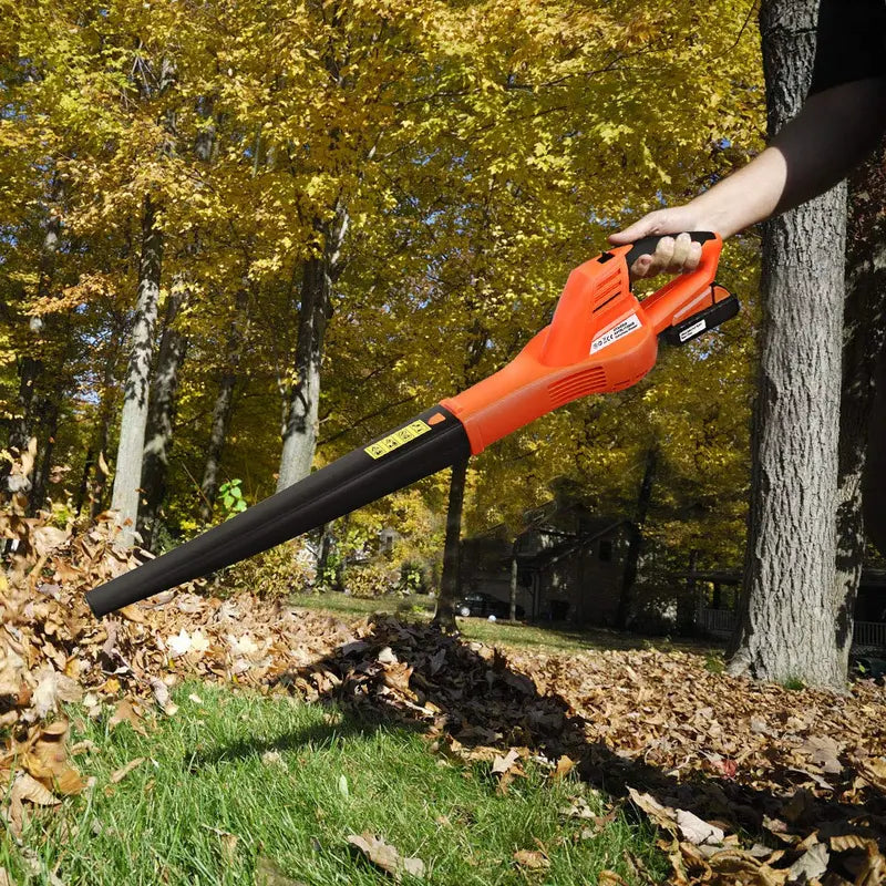 Cordless Rechargeable Leaf Blower  Lithium-Powered Sweeper with Charger