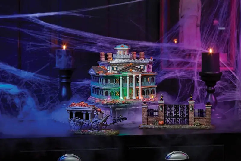 Department 56 Snow Village Haunted Mansion  Illuminated Halloween-Themed Collectible Building