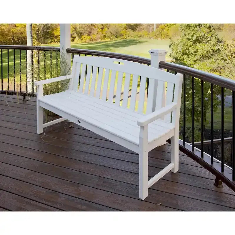 Polywood Trex Yacht Club Bench – 60-Inch All-Weather Outdoor Seating in Marine-Grade Material