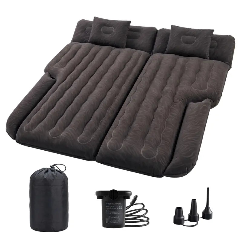SUV-Compatible Inflatable Air Mattress — 600 lb Capacity, Includes 12V Pump
