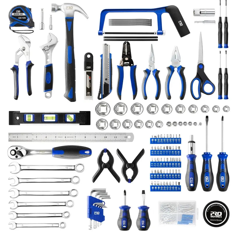 Prostormer 259-Piece Comprehensive Tool Kit for Home, Auto, and DIY Repairs