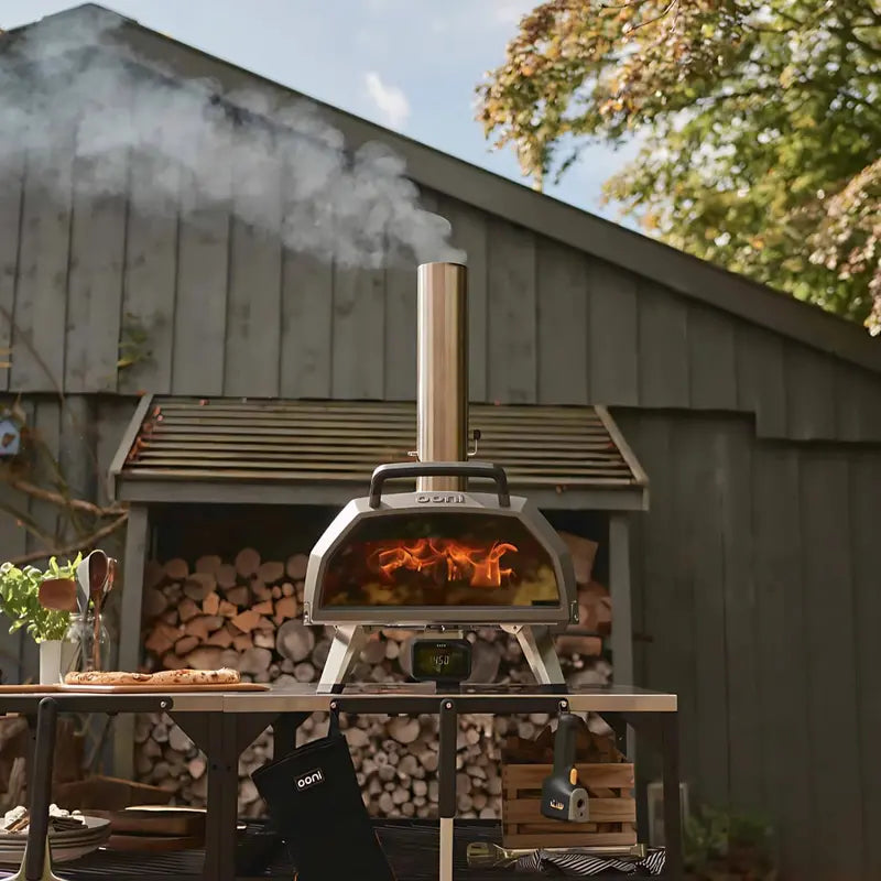 Ooni Karu 12 Portable Outdoor Pizza Oven – Wood & Gas Compatible, 12-Inch Capacity, 60-Second Baking