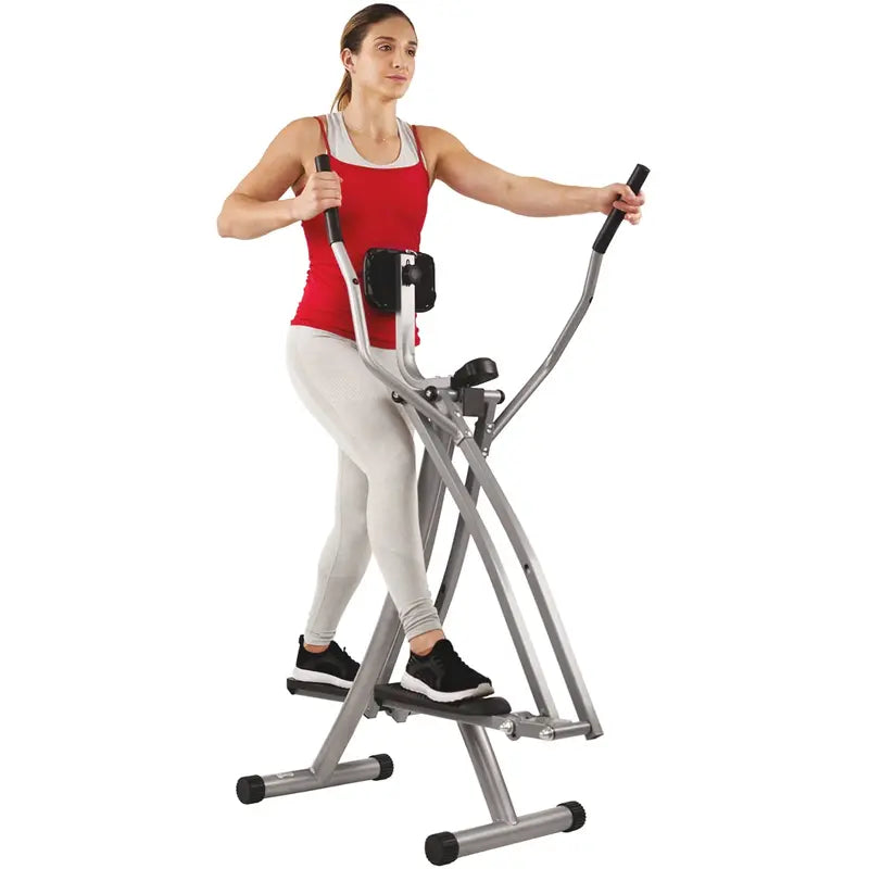 Sunny Health & Fitness SF-E902 Air Walk Elliptical – Lightweight Glider with SunnyFit® App Access