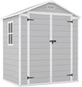 Patiowell 6x4ft Resin Outdoor Shed – Floor-Equipped, Low-Maintenance Plastic Storage
