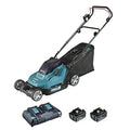 DLM432PT2 Twin 18V Cordless Lawn Mower  43cm Cutting Width, Li-ion LXT Platform