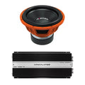 Deaf Bonce STU-1546-D2 15-Inch Dual 2-Ohm Subwoofer with Matching Monoblock Amplifier Package