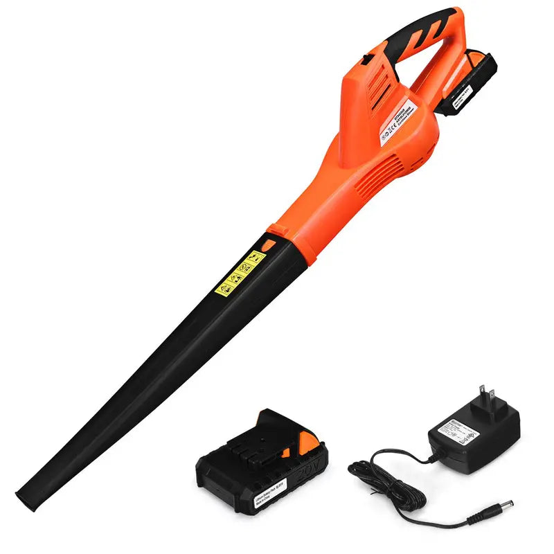 Cordless Rechargeable Leaf Blower  Lithium-Powered Sweeper with Charger