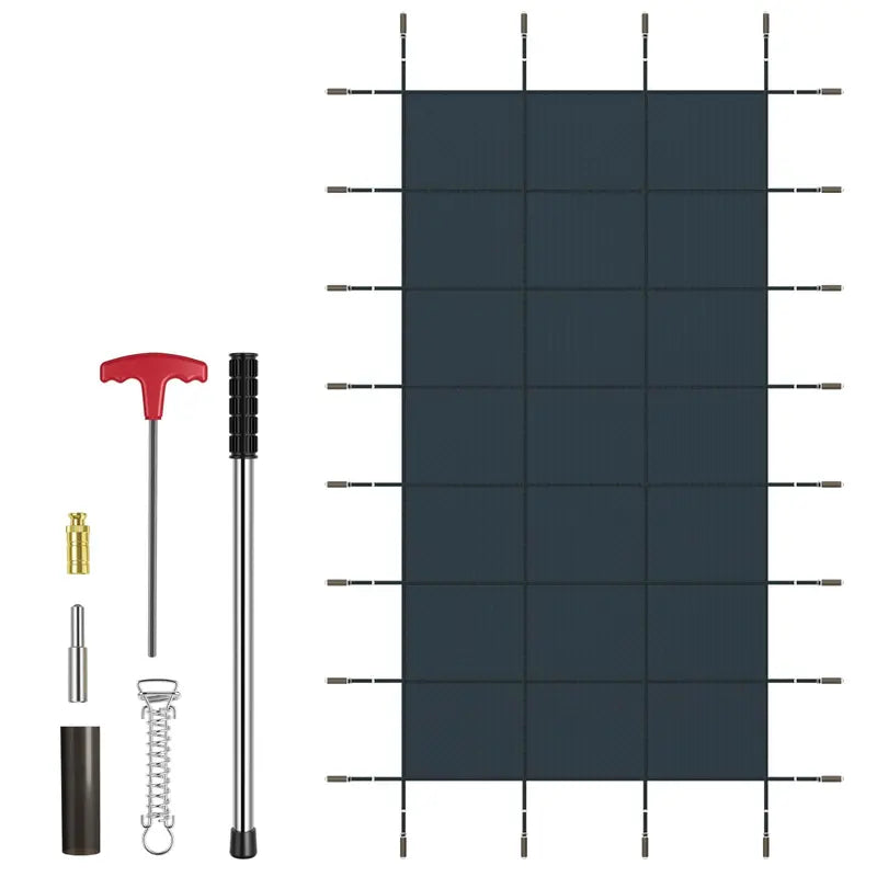 Custom-Fit Safety Pool Cover for 32 x 16 In-Ground Pools (Actual Size: 34 x 18