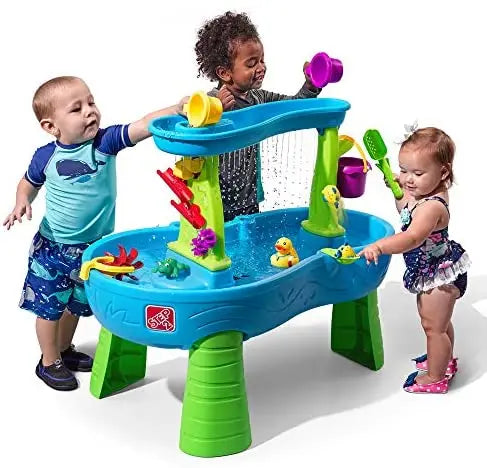 Step2 Rain Showers Splash Pond Kids Water Play Table with 13-Piece Accessory Kit