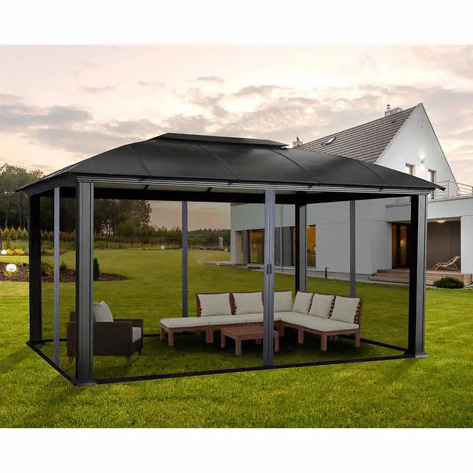 Paragon Siena Aluminum Gazebo – Modern Backyard Shade Structure