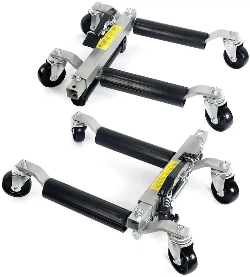 Stark Heavy-Duty Wheel Dolly Set (4-Pack) – Hydraulic Tire Jack Skates with Ratcheting Foot Pedal, 1500 lb Capacity