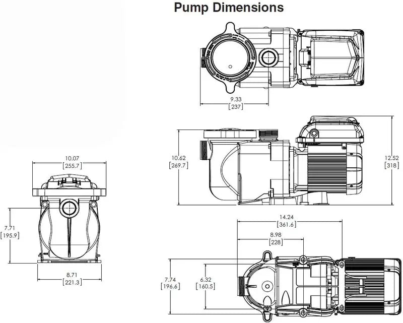 Pentair SuperFlo VS EC-342001 Variable-Speed Pool Pump — 1.5 HP, Dual-Voltage (115/230V), ENERGY STAR® Certified