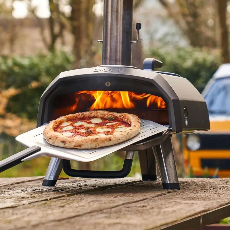 Ooni Karu 12 Portable Outdoor Pizza Oven – Wood & Gas Compatible, 12-Inch Capacity, 60-Second Baking