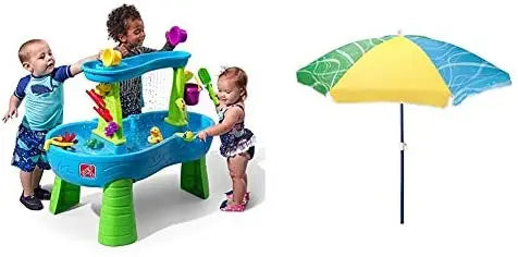 Step2 Rain Showers Splash Pond Kids Water Play Table with 13-Piece Accessory Kit