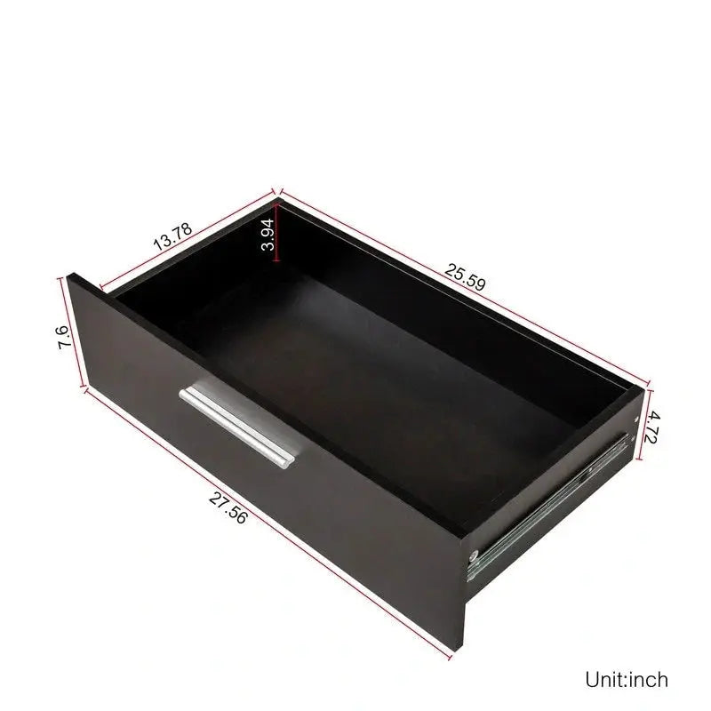 Compact 8-Drawer Double Dresser  Space-Saving Bedroom Storage Unit
