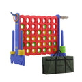 Unicoo 3-in-1 Outdoor Game Set – Giant A-Frame Activity Center Featuring Basketball Hoop, Ring Toss, and Connect-Four Style Play for All Ages