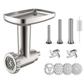 Stainless Steel Meat Grinder Attachment for Stand Mixers – Includes Grinding Plates