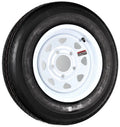 Trailer Tire On Rim 5238 530-12 5.30-12 White Spoke Wheel 5 Bolt C Bias