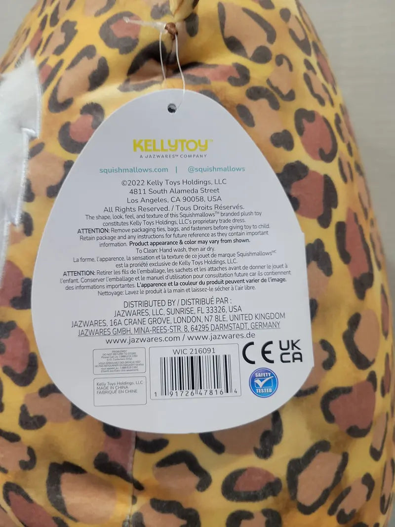 Squishmallows 16-Inch Cherie Saber Tooth Tiger to Your Squad, Ultrasoft Stuffed Animal Large Plush Toy, Official Kelly Toy Plush
