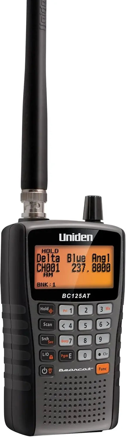 Uniden BC125AT Bearcat Handheld Scanner – 500-Channel, Close Call RF Detection, Aviation/Marine/Rail/NASCAR Monitoring