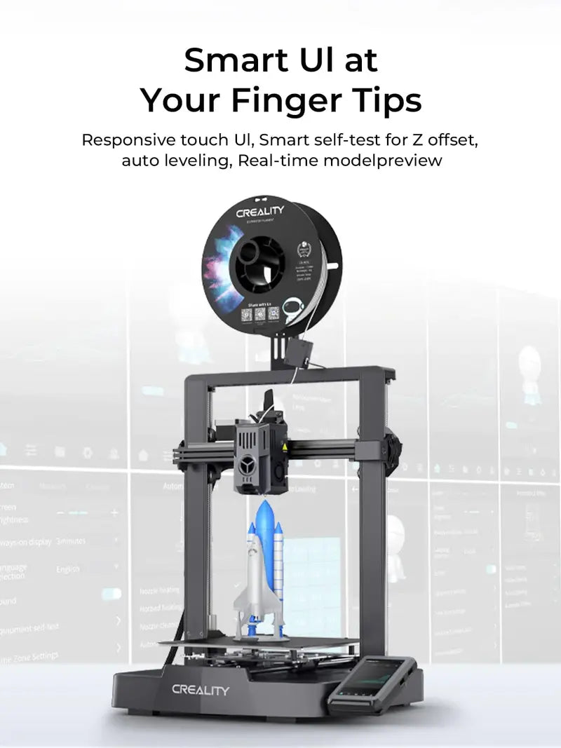 Creality Ender-3 V3 KE 3D Printer  High-Speed 500 mm/s Printing, CoreXY Architecture, Quiet Operation