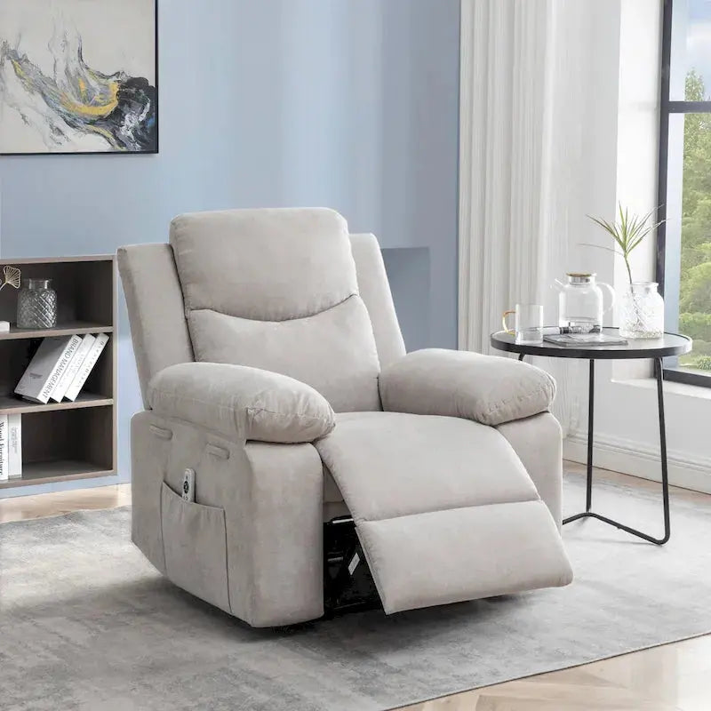 Power Reclining Massage Chair with Heat Therapy and Adjustable Lumbar Support